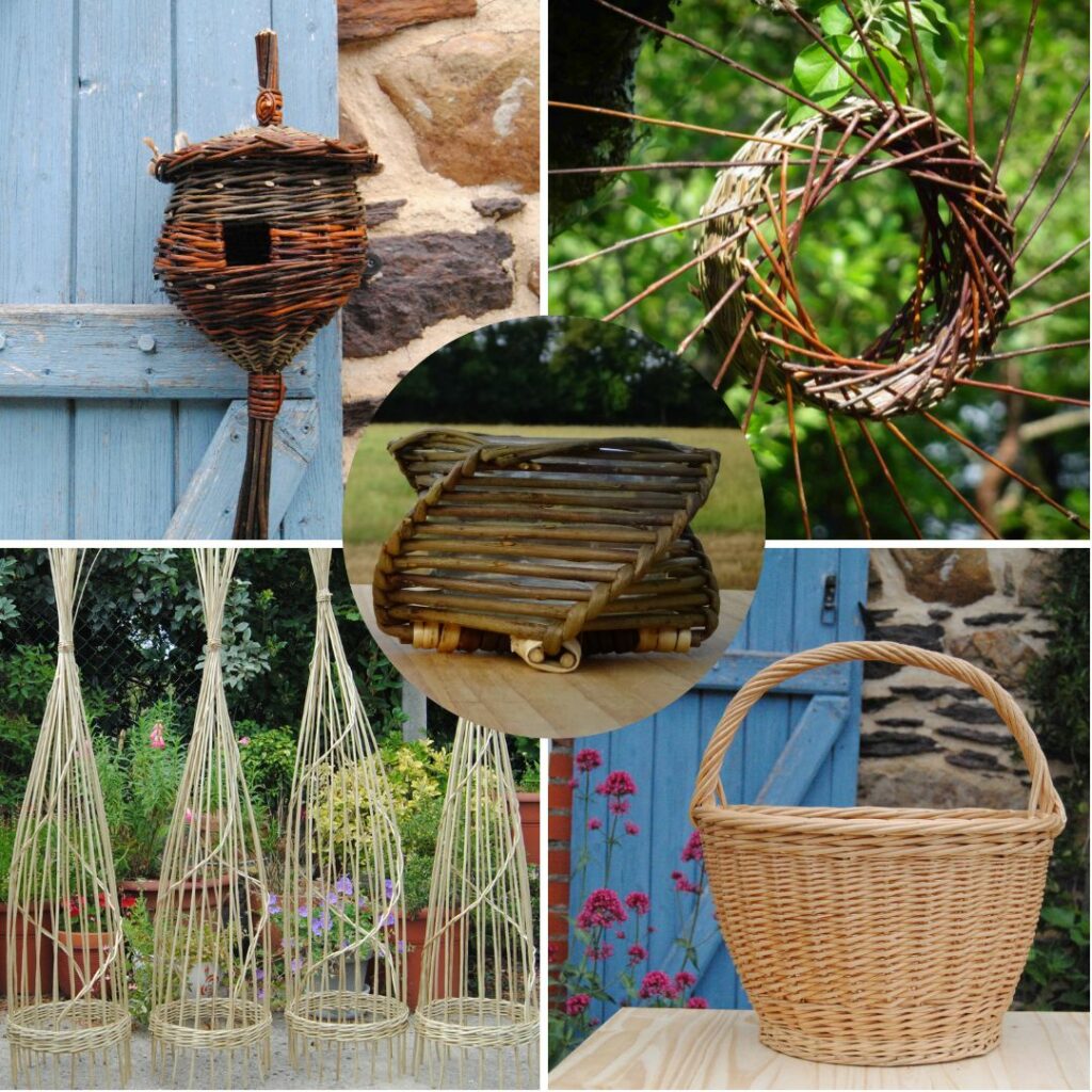 La vannerie des prés vanneriedespres Guichen Rennes Bretagne osier stage luminaire panier rotin Estelle Despres sac a main